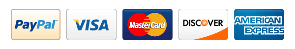 pay with PayPal, Visa, Mastercard, Diners, American Express